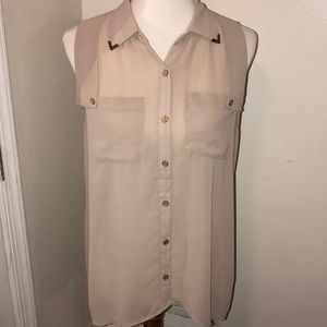 Sleeveless dress blouse
